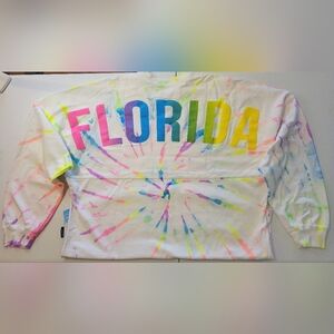 Walt Disney World Spirit Jersey Florida Mickey Mouse Tie Dye Shirt Size Large